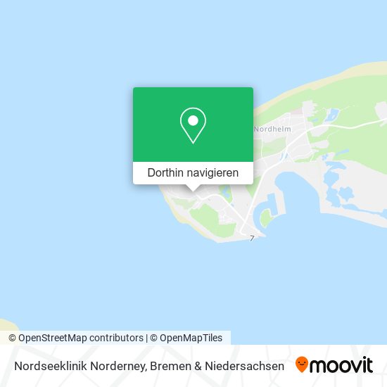 Nordseeklinik Norderney Karte