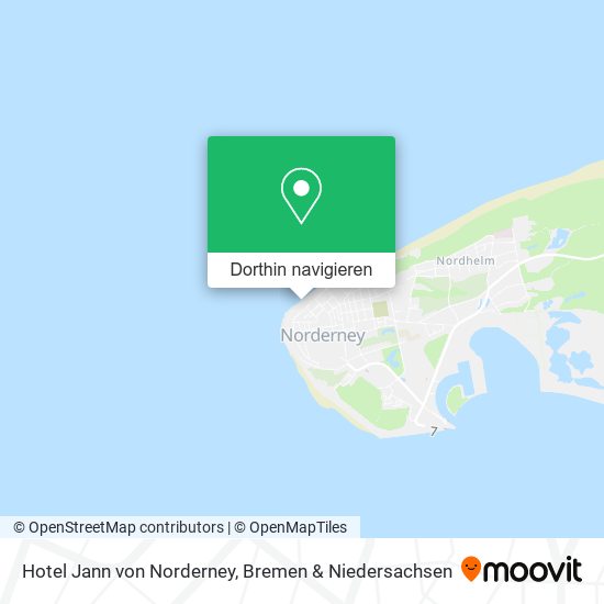 Hotel Jann von Norderney Karte