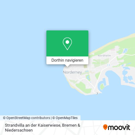 Strandvilla an der Kaiserwiese Karte