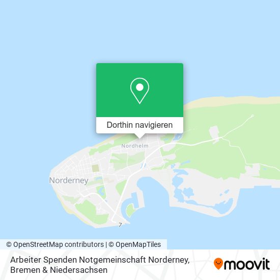 Arbeiter Spenden Notgemeinschaft Norderney Karte