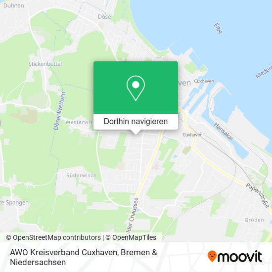 AWO Kreisverband Cuxhaven Karte