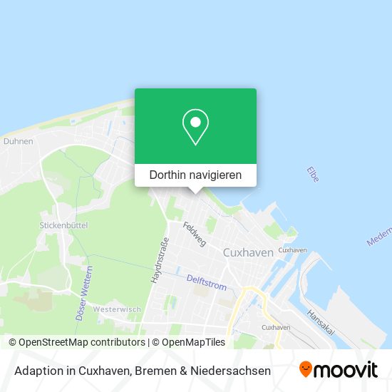 Adaption in Cuxhaven Karte