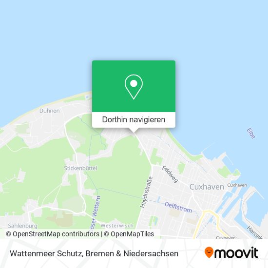 Wattenmeer Schutz Karte