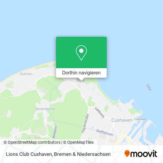 Lions Club Cuxhaven Karte