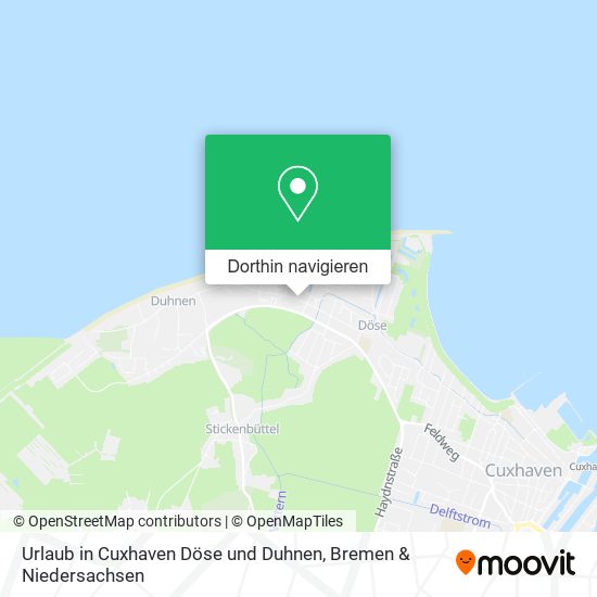 Urlaub in Cuxhaven Döse und Duhnen Karte