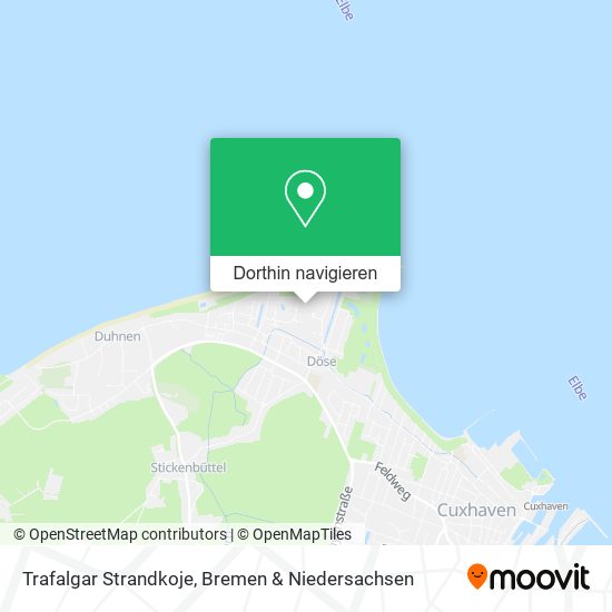 Trafalgar Strandkoje Karte