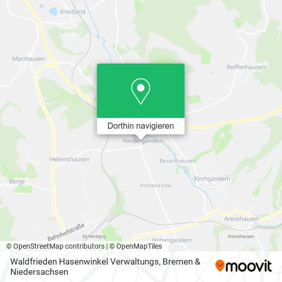 Waldfrieden Hasenwinkel Verwaltungs Karte