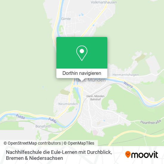 Nachhilfeschule die Eule-Lernen mit Durchblick Karte