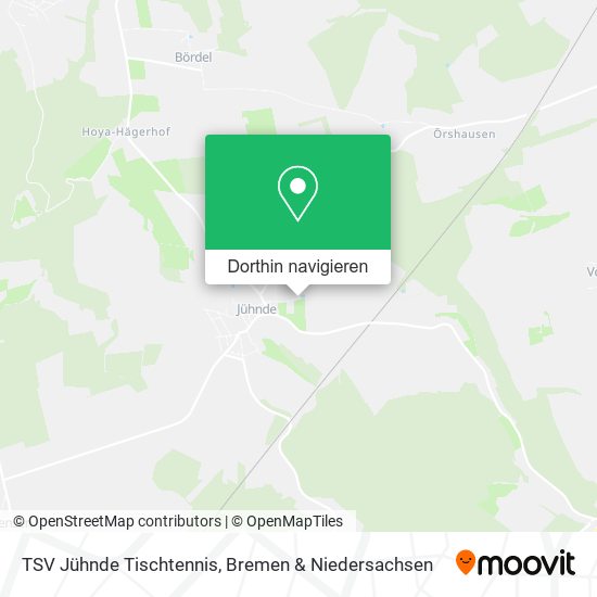 TSV Jühnde Tischtennis Karte