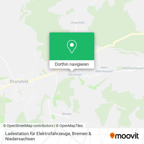 Ladestation für Elektrofahrzeuge Karte