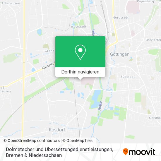 Dolmetscher und Übersetzungsdienstleistungen Karte