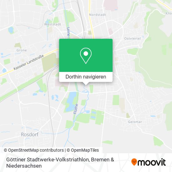 Göttiner Stadtwerke-Volkstriathlon Karte