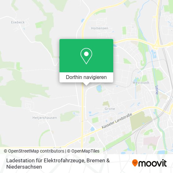 Ladestation für Elektrofahrzeuge Karte