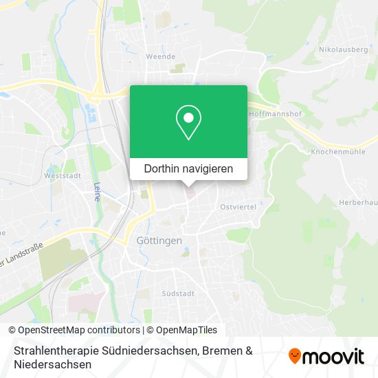 Strahlentherapie Südniedersachsen Karte
