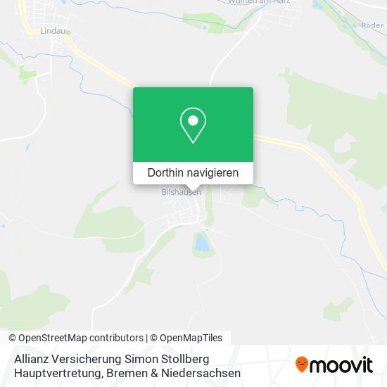 Allianz Versicherung Simon Stollberg Hauptvertretung Karte