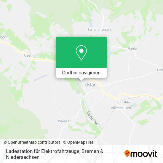 Ladestation für Elektrofahrzeuge Karte