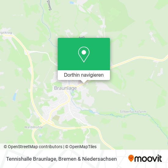Tennishalle Braunlage Karte