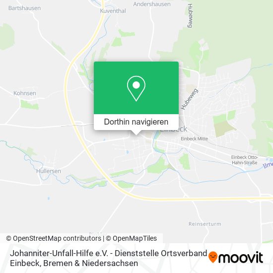 Johanniter-Unfall-Hilfe e.V. - Dienststelle Ortsverband Einbeck Karte
