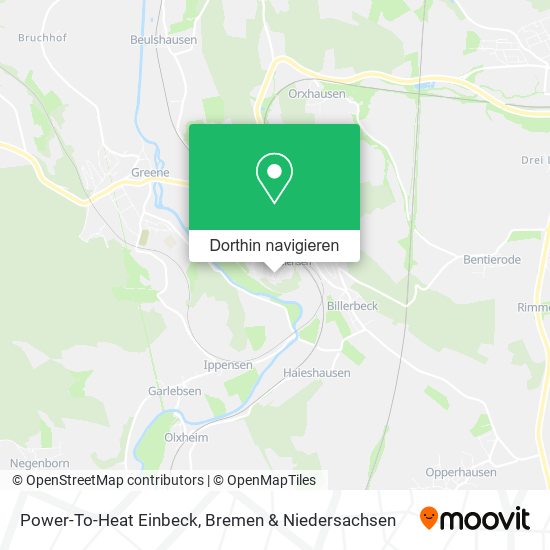 Power-To-Heat Einbeck Karte