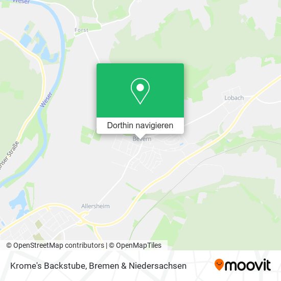 Krome's Backstube Karte