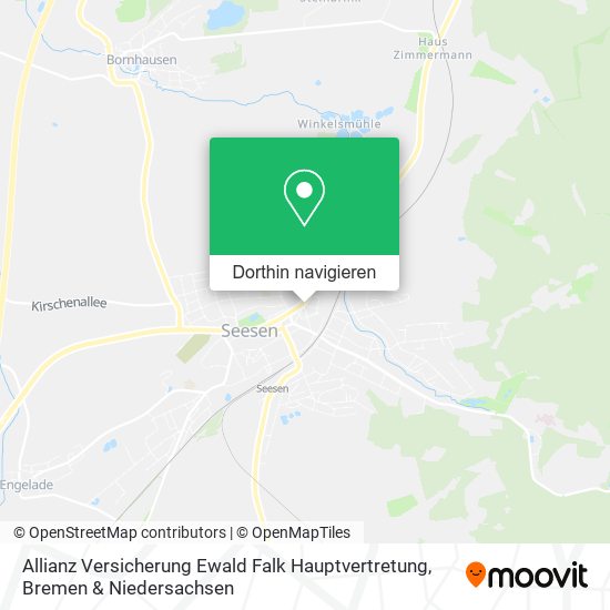 Allianz Versicherung Ewald Falk Hauptvertretung Karte