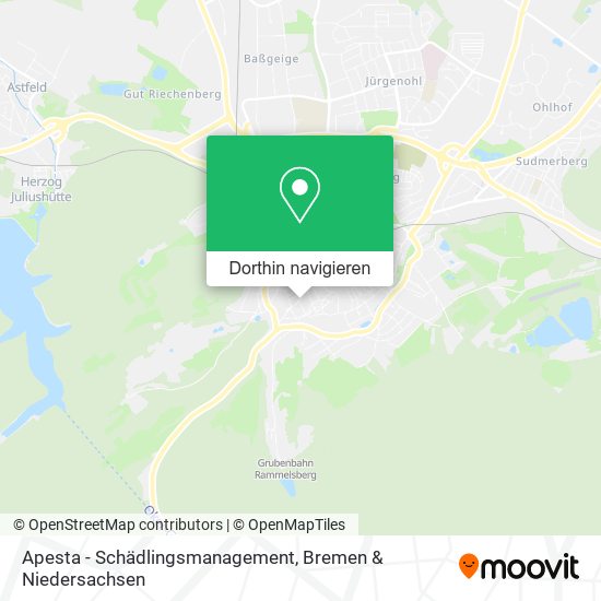 Apesta - Schädlingsmanagement Karte