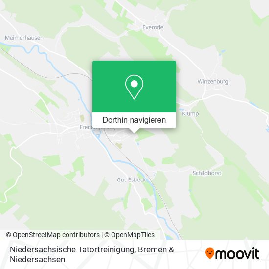 Niedersächsische Tatortreinigung Karte