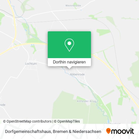 Dorfgemeinschaftshaus Karte