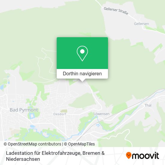 Ladestation für Elektrofahrzeuge Karte
