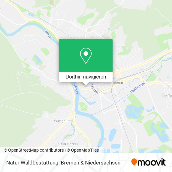 Natur Waldbestattung Karte
