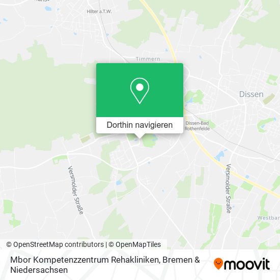 Mbor Kompetenzzentrum Rehakliniken Karte