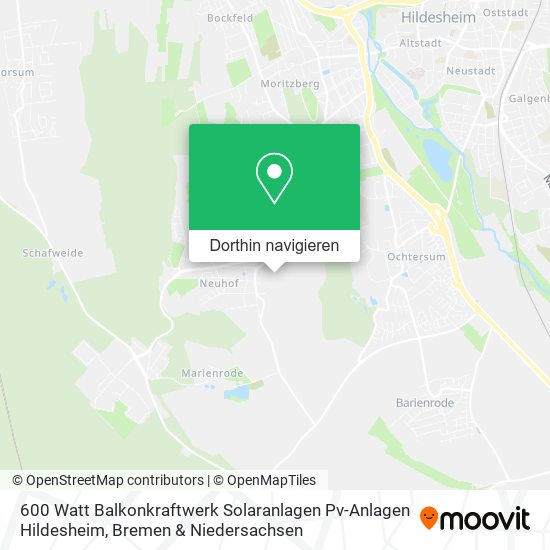 600 Watt Balkonkraftwerk Solaranlagen Pv-Anlagen Hildesheim Karte