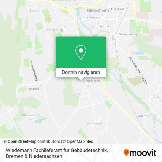 Wiedemann Fachlieferant für Gebäudetechnik Karte