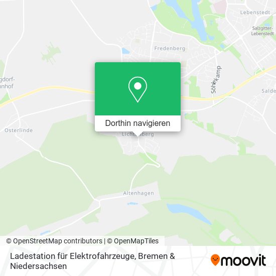 Ladestation für Elektrofahrzeuge Karte