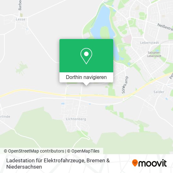 Ladestation für Elektrofahrzeuge Karte