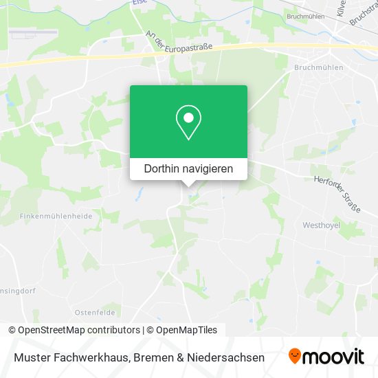 Muster Fachwerkhaus Karte