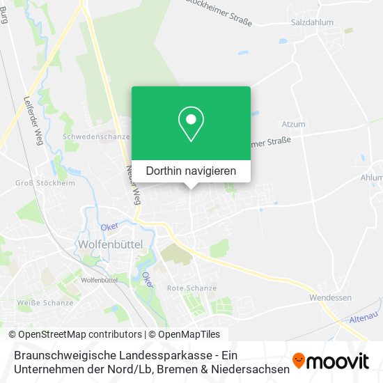 Braunschweigische Landessparkasse - Ein Unternehmen der Nord / Lb Karte