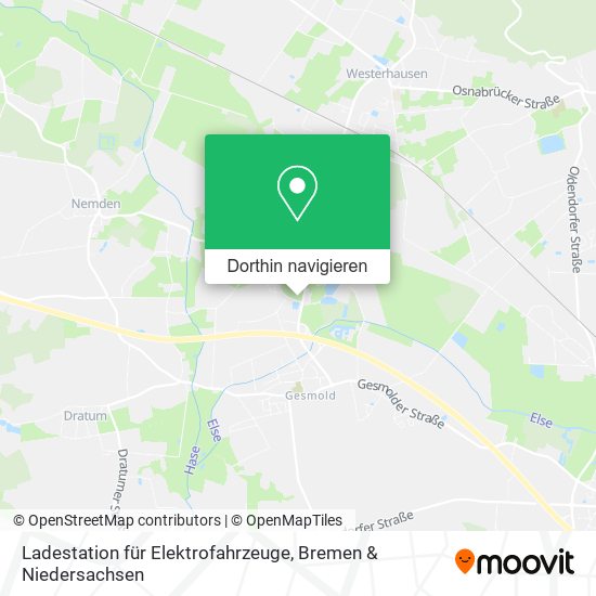 Ladestation für Elektrofahrzeuge Karte