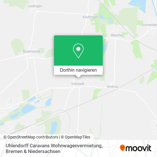 Uhlendorff Caravans Wohnwagenvermietung Karte