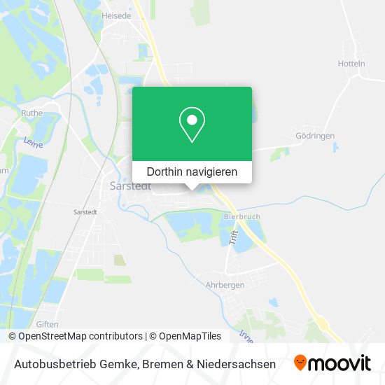 Autobusbetrieb Gemke Karte