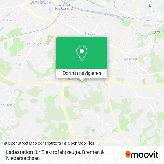 Ladestation für Elektrofahrzeuge Karte