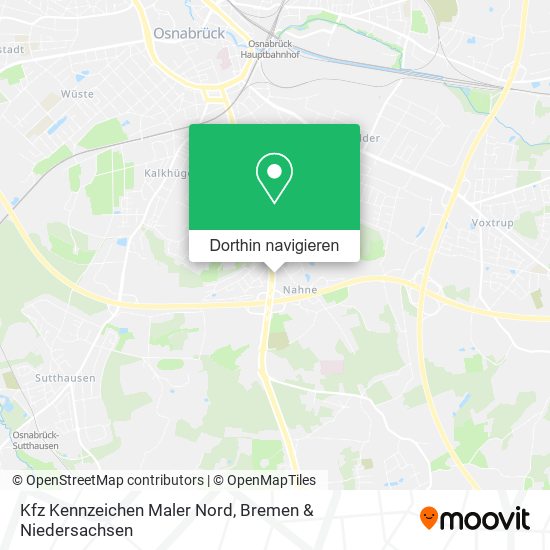 Kfz Kennzeichen Maler Nord Karte