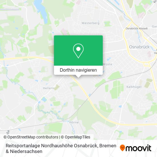 Reitsportanlage Nordhaushöhe Osnabrück Karte