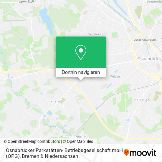 Osnabrücker Parkstätten- Betriebsgesellschaft mbH (OPG) Karte