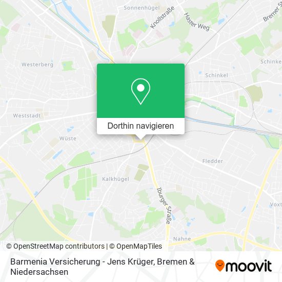 Barmenia Versicherung - Jens Krüger Karte