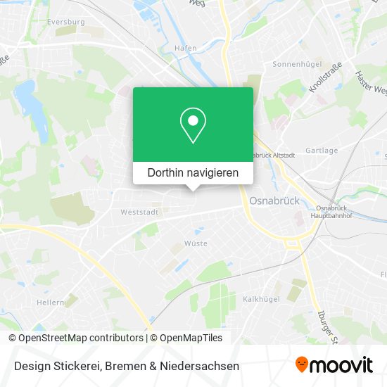 Design Stickerei Karte