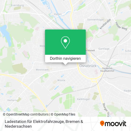 Ladestation für Elektrofahrzeuge Karte