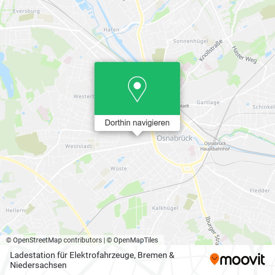 Ladestation für Elektrofahrzeuge Karte