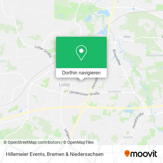 Hillemeier Events Karte