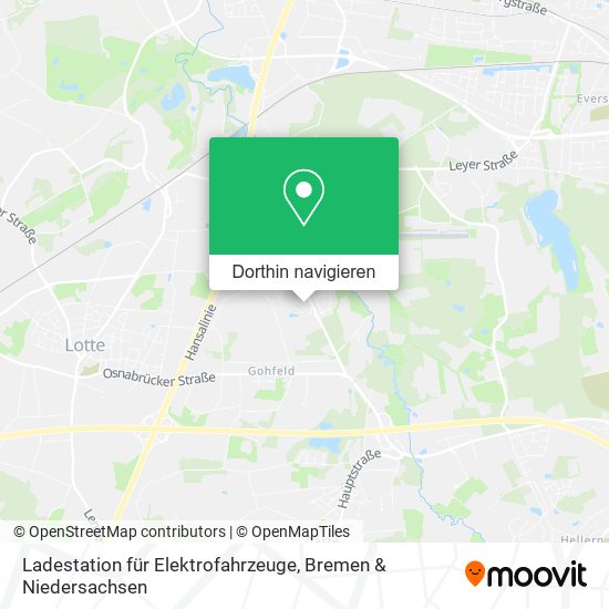 Ladestation für Elektrofahrzeuge Karte